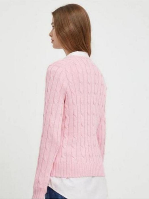 Хлопковый джемпер в косы RALPH LAUREN