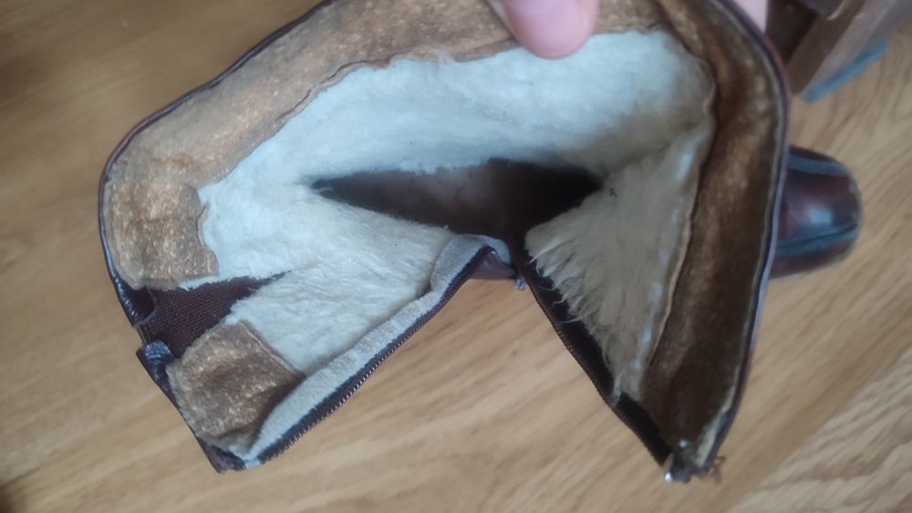 Botki skórzane bordowe brązowe kasztanowe rozm. 38
