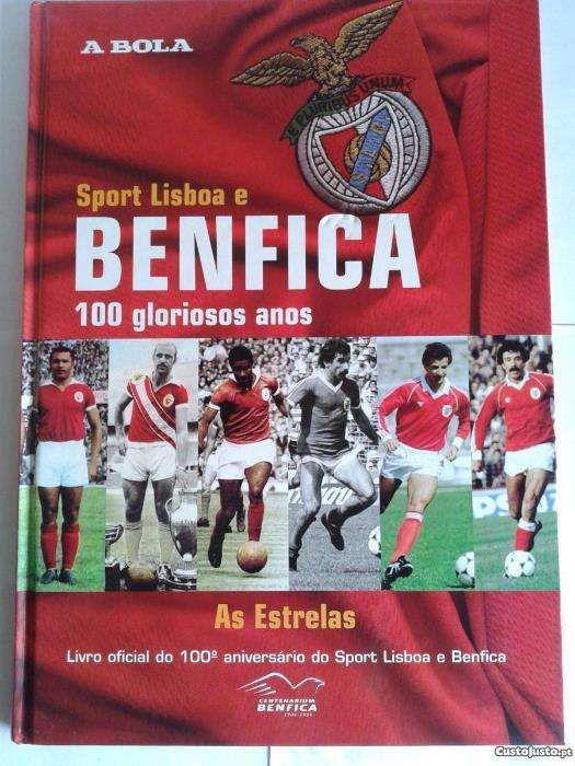 7 Volumes do Centenário do S.L.Benfica + Livro Ouro Centenário Benfica