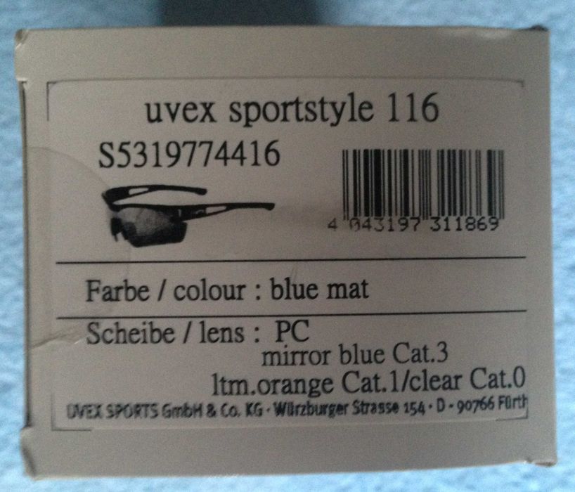 UVEX- okulary - 3 wymienne szkła - Sportstyle 116 - ROWER BIEGANIE