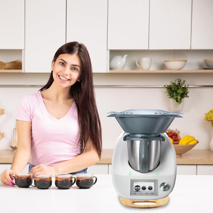Deska pod Robota Kuchennego Thermomixa TM6 TM5 Bambusowa Ślizgowa