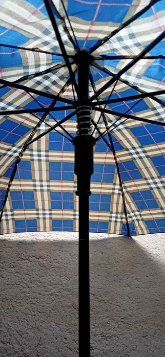 Parasol w kratę  automat z rączką