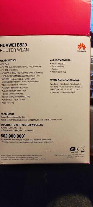 Ruter Huawei B 529s-23a NOWY