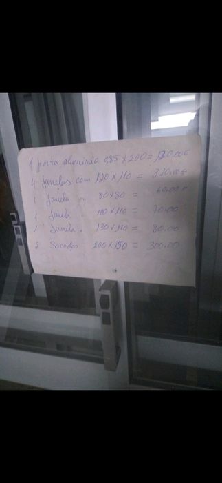 Portas sacada e janelas aluminio