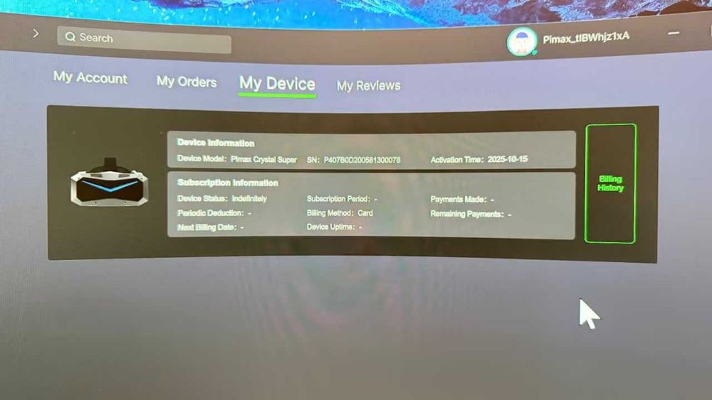 Pimax Crystal Super – 57 PPD, gwarancja do 26 października