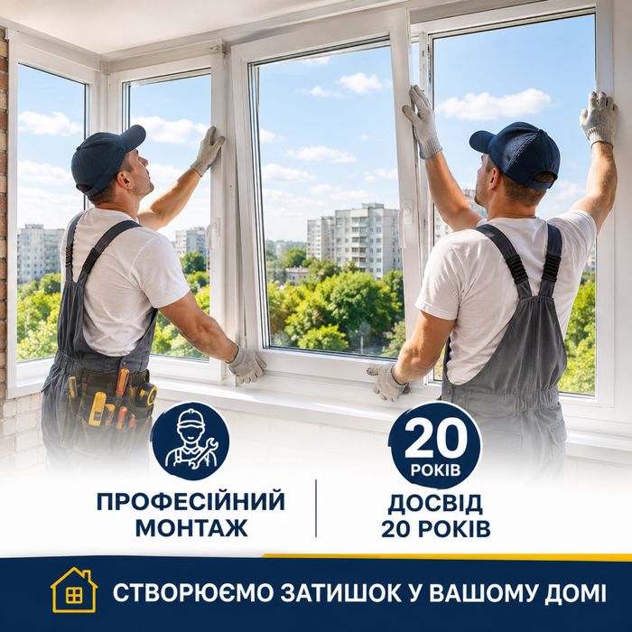 Металопластикові вікна, двері та рами. 20 років на ринку.