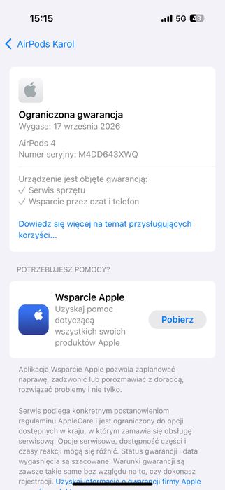 AirPods 4 - JAK NOWE!