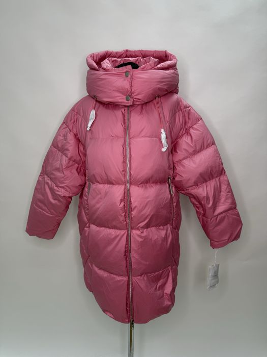 Женский удлиненный пуховик CLASNA усі розміри XS,S,M,L розпродаж