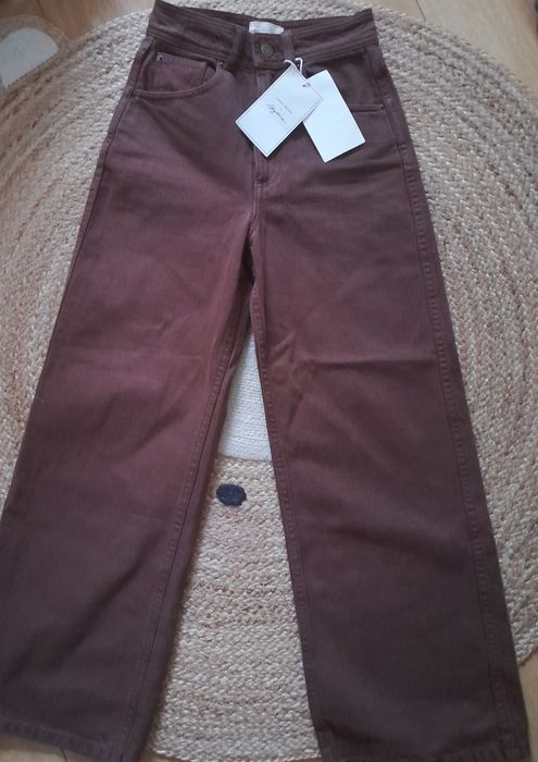 Le crop Sezane, brown, rozmiar 32