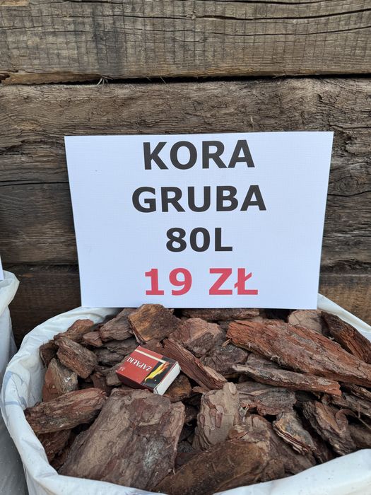 Kora sosnowa 80 l Trzy frakcje Drobna ,Srednia ,Gruba