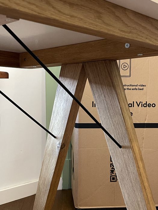 Biurko Minko Basic oliwkowy blat Softy