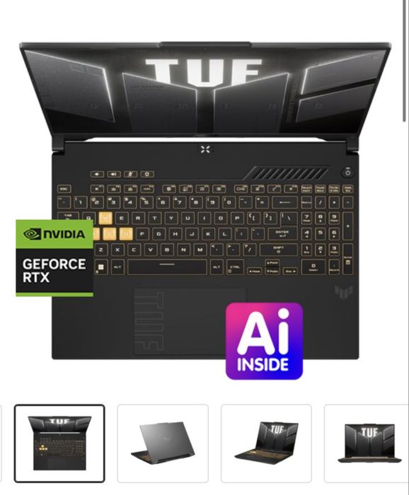 Laptop Gamingowy asus TUF F16 +Zestaw sluchawkowy+ myszka