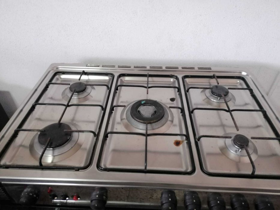 Fogão de 90 cm Inox 5 Queimadores (Pouco Uso) Whirlpool