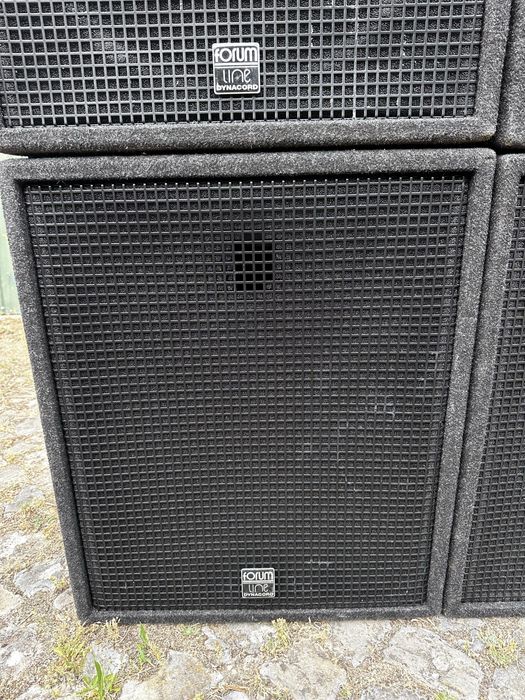 4 graves Dinacord Forum Line 600 Watts com altifalante EV