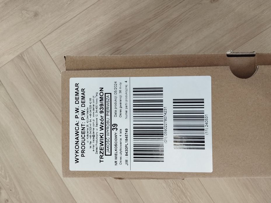 Buty wojskowe brązowe rozm. 39