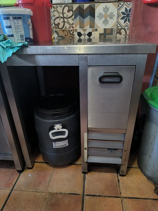 Conjunto armários em inox