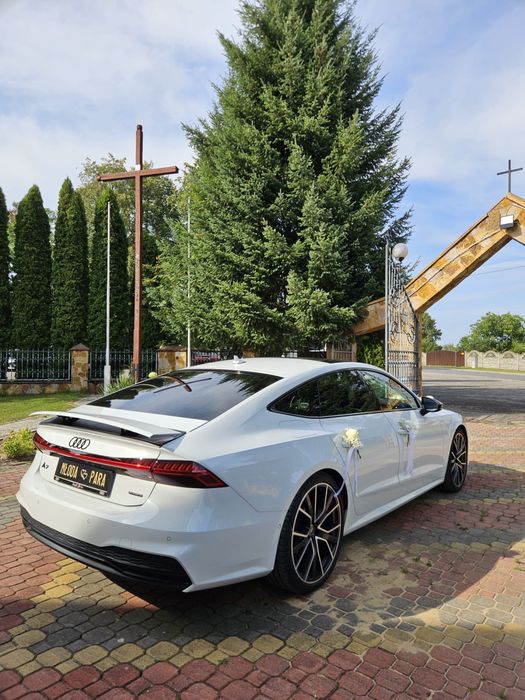 Auto na Twój Ślub Wesele - Nowe Białe Audi A7