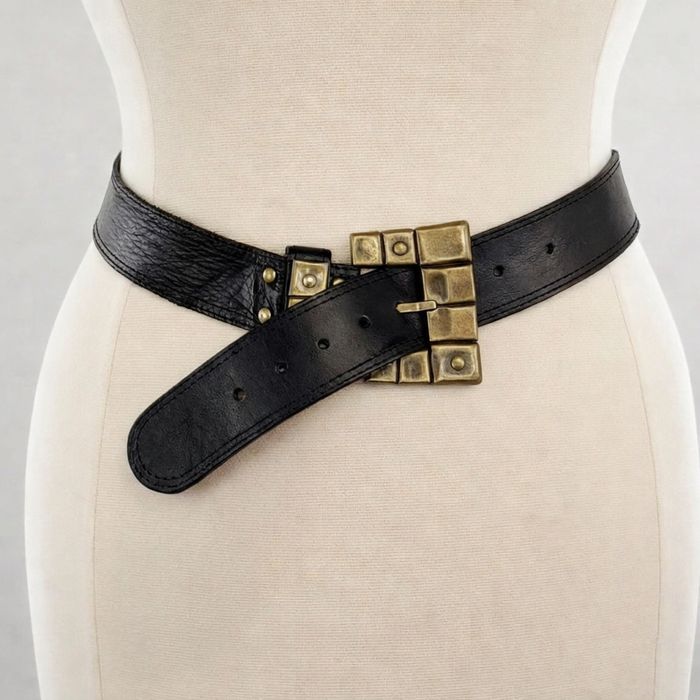 Вінтажний шкіряний ремінь