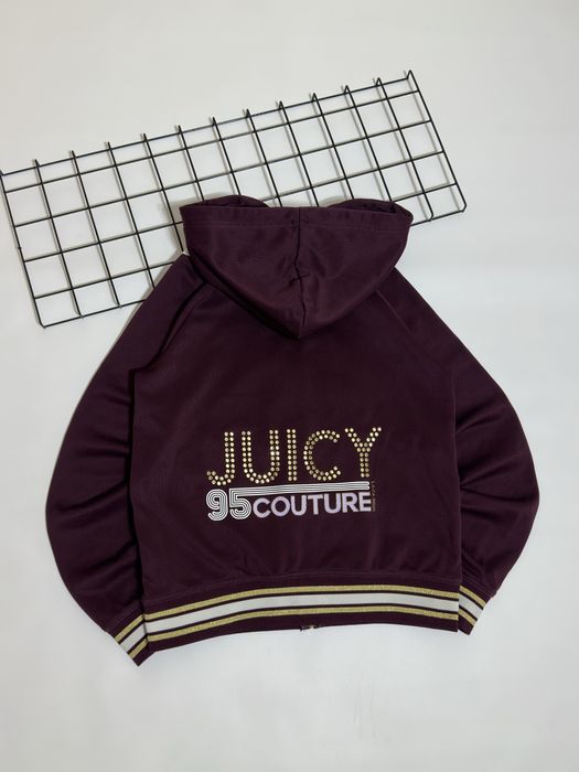 Juicy Couture Black Label Chrystal Logo Zip Hoodie Зип худи