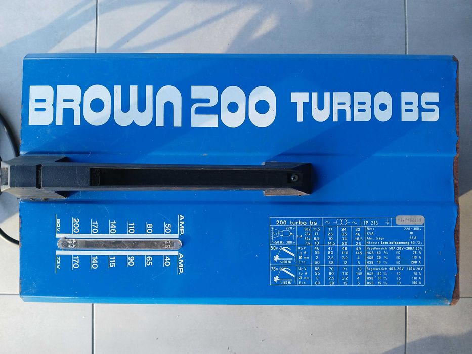 Spawarka transformatorowa elektrodowa BROWN 200 TURBO BS