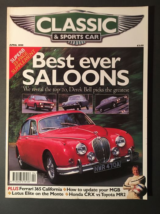 JAGUAR - 6 revistas - 5 Classic & Sports Car e 1 Topos & Clássicos