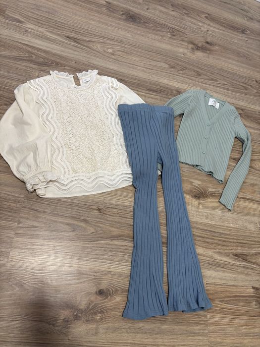 Рубчик кльош, клеш zara ,кофтинка zara,блуза zara