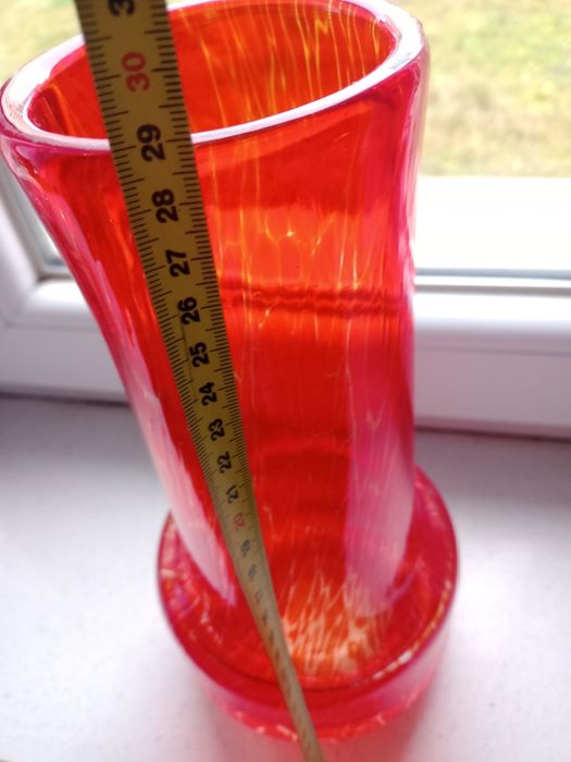 Wazon Hortensja Janusz Kazanecki unikat   kolorowe szkło

unikat