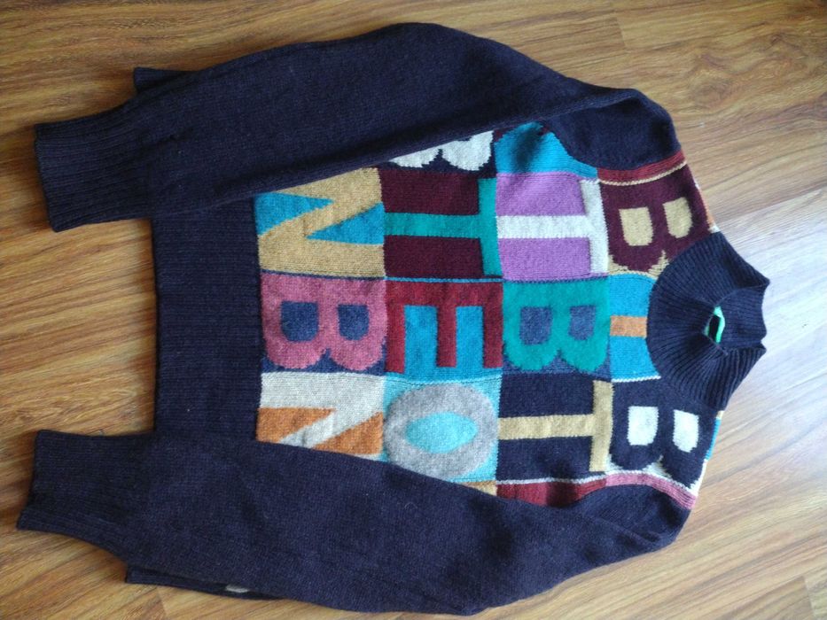 Wełniany sweter vintage od Benetton rozm. M
