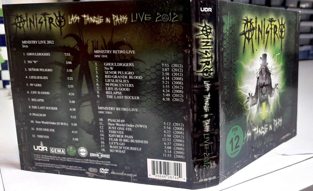 MINISTRY - Last Tangle In Paris 2CD +DVD digipack unikat