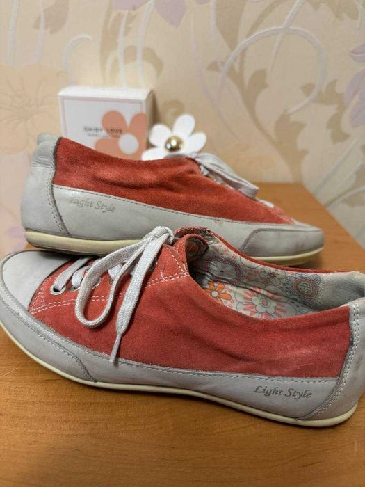 Кеды женские летние,производство Италия, размер 40 , натуральная кожа