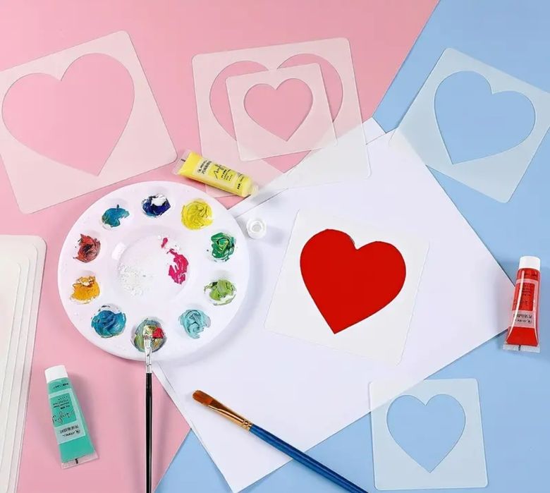 Шаблоны 8шт для рисования и декора