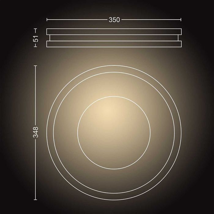 Plafon Being Philips Hue White Ambiance Bluetooth ou Zigbee