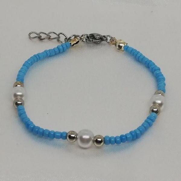 Pulseira Miss Pérola Prata - Ref.:pcfmpp27