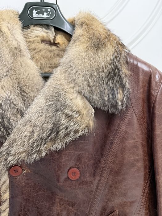 Шкіряна куртка на мєху чоловіча розмір м