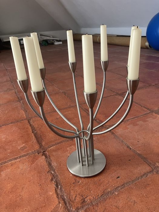Castiçal com velas (decoração)
