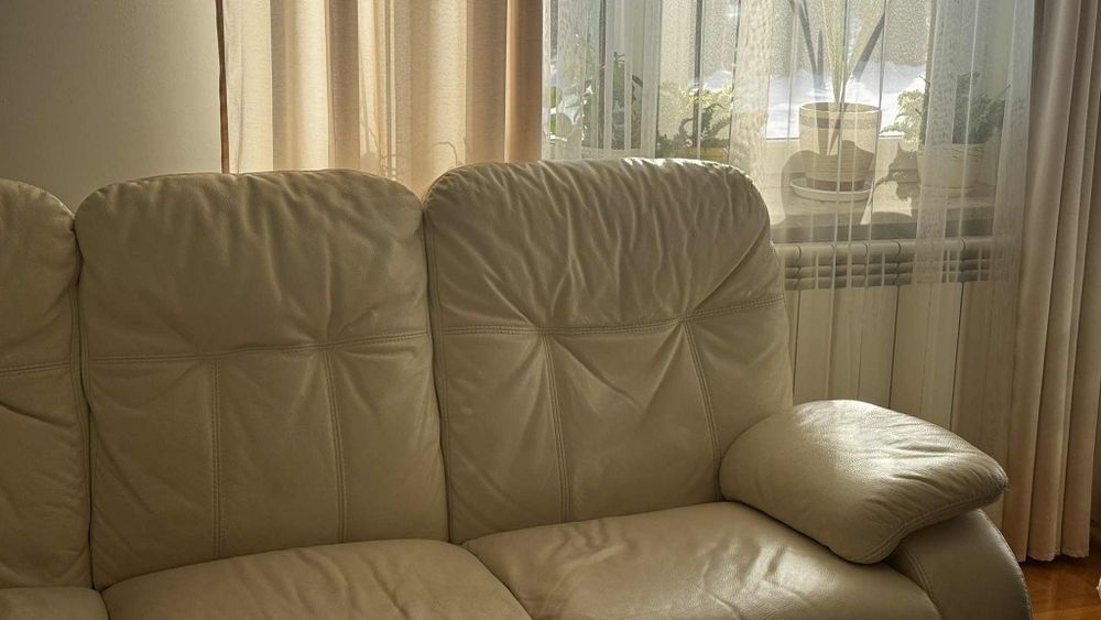 Komplet skórzanych kanap 2+3