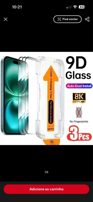 Vidro temperado transparente IPHONE 17 PRO (3pcs)