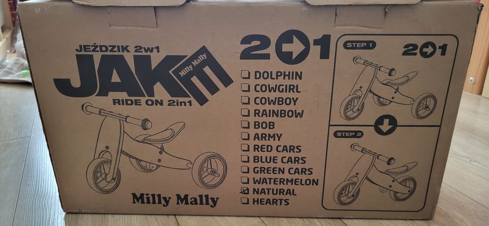 Rowerek Milly Mally 2w1
