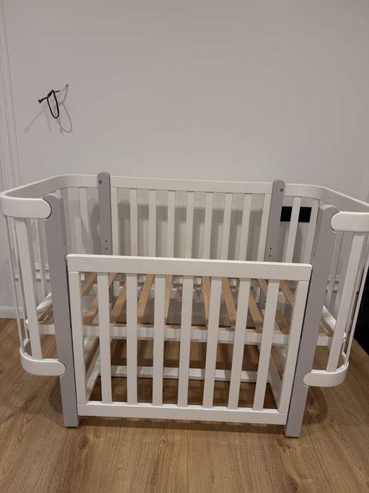 Кроватка Верес Монако біло-сіре