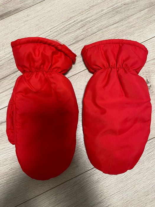 Красные большие рукавицы на меху Aquila