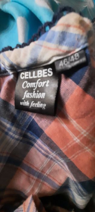 Bluzka krata XXL bawełna