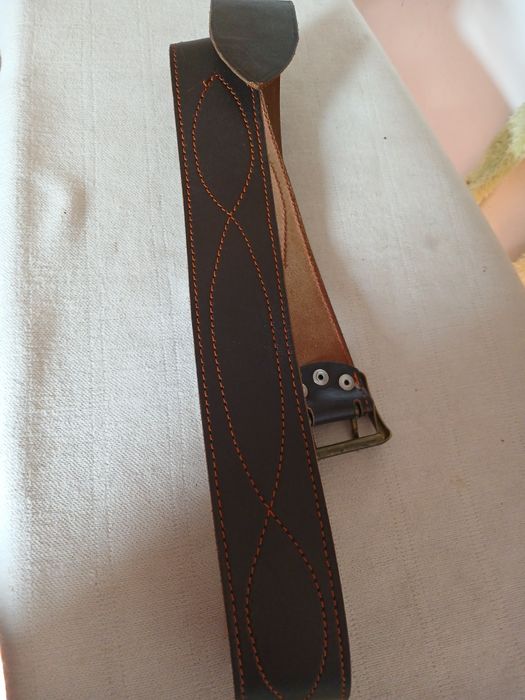 Ремень кожанный офицерский