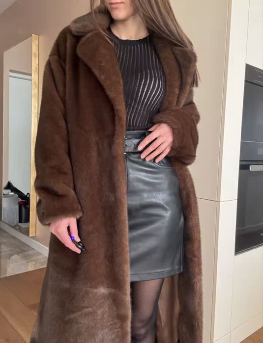 Шуба штучна норка, екошуба, хутро тренд