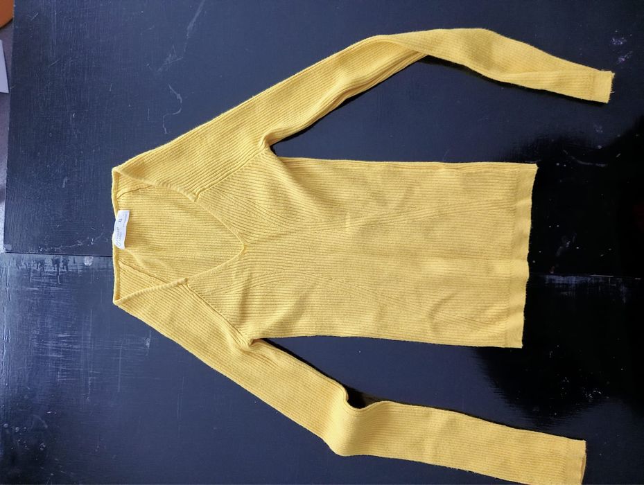 Żółty elegancki sweterek rozmiar XS Primark