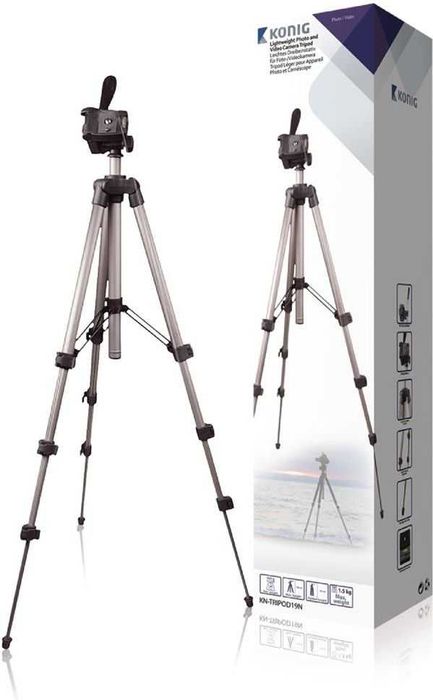 König KN-TRIPOD19N statyw tripod aparat kamera 105cm max min 35cm