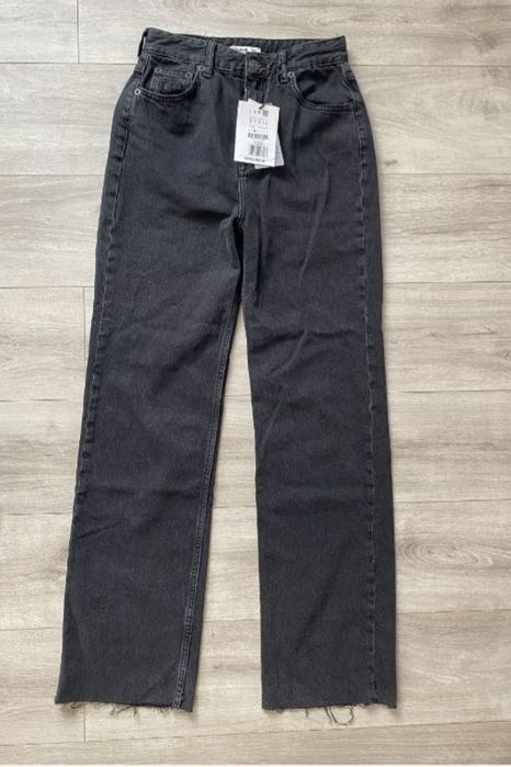 Джинси нові сіро чорні Pull and bear