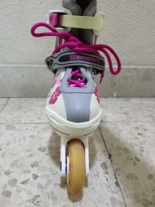 Patins em linha, de criança, tamanho de 32 a 35