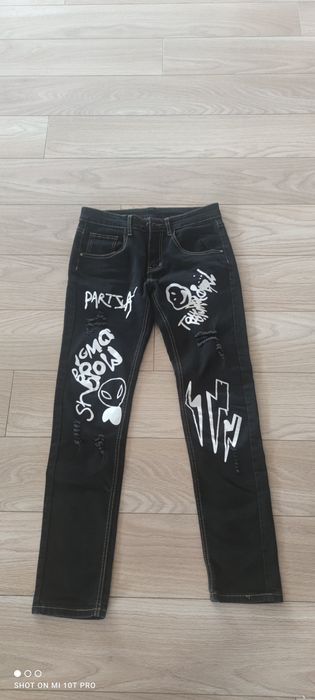 Jeansy chłopiece r. 164