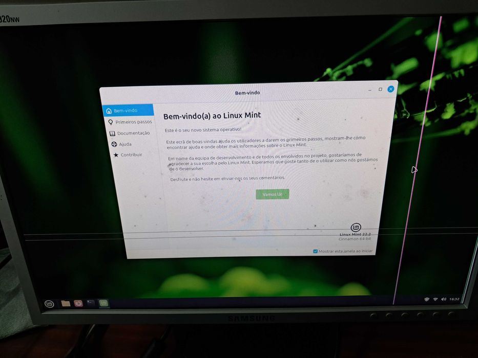 Pc (8GB de Ram e SSD de 480 GB) com board e caixa Asus e LINUX MINT
