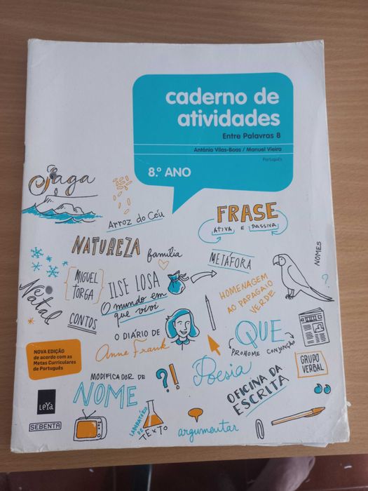 Cadernos de actividades 8°ano Ciências História Matemática Português